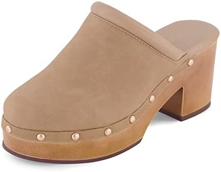 CUSHIONAIRE Women's Guest Faux Wood Clog with Memory Foam Padding, Wide Widths Available | Amazon (US)