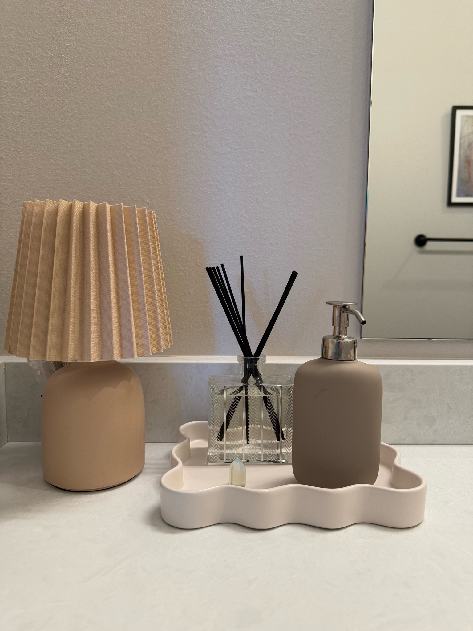Guest bathroom decor 
This mini lamp has a ceramic base and is only $10! 
Bathroom decor 

#LTKHome