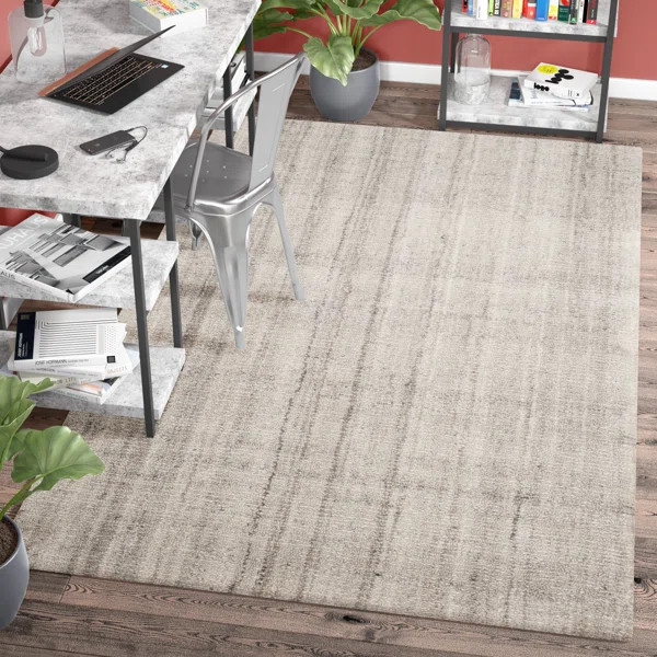 Mcentee Handmade Tufted Light Gray Area Rug | Wayfair North America