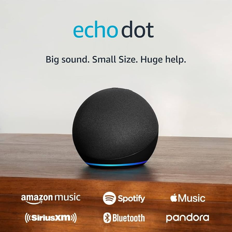 Amazon Echo Dot with Alexa (newest model), Vibrant sounding smart speaker, Great for bedrooms, di... | Amazon (US)