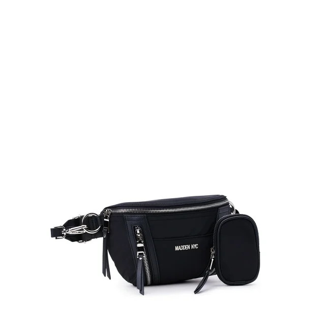 Madden NYC Women's Fanny Pack Crossbody, Black | Walmart (US)