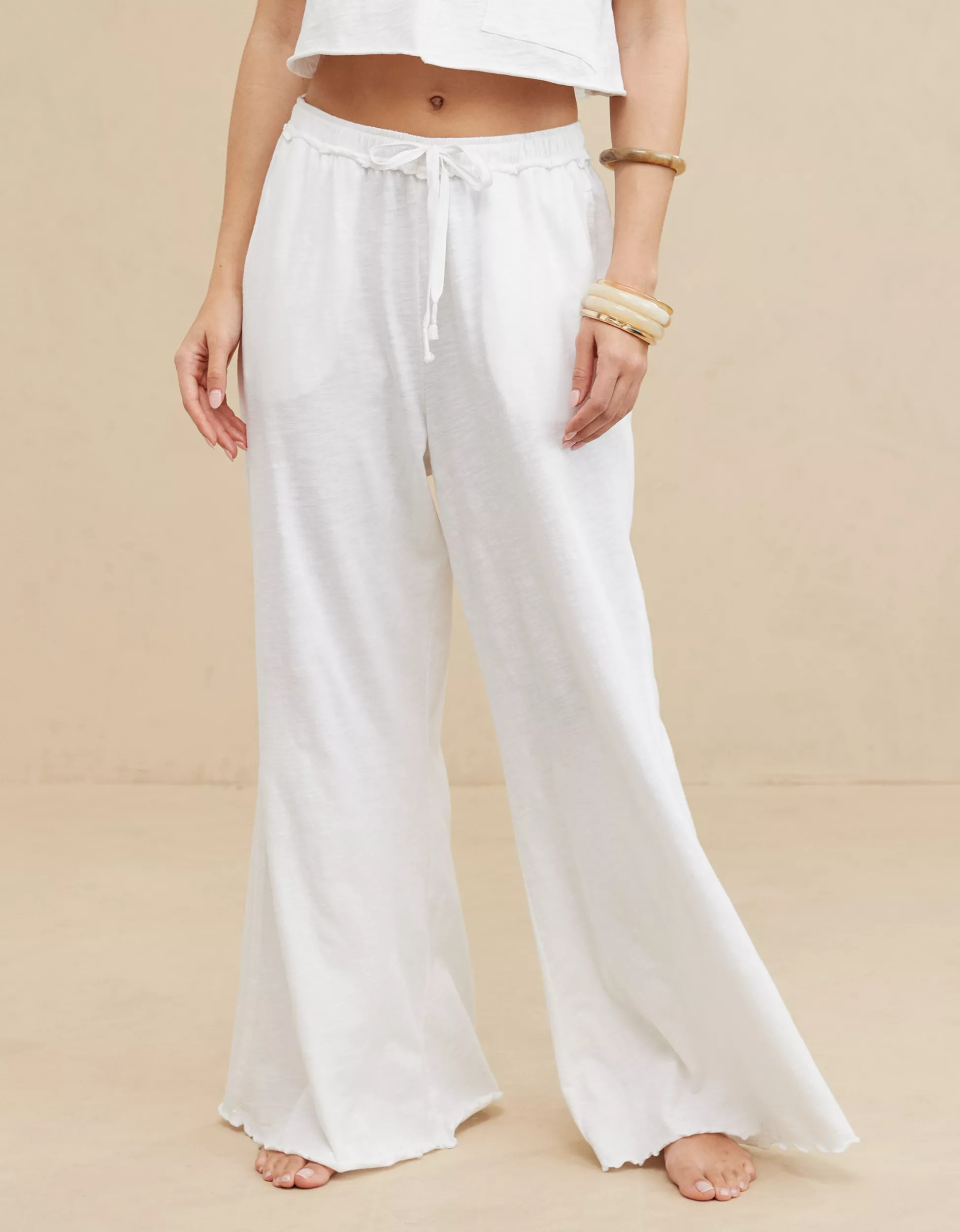 Aerie Summer House High Waisted Wide Leg Pant | Aerie