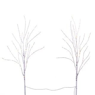 Nearly Natural Set of 2 Pre-Lit Birch Artificial Tree Twig Branches 2.5', Warm White LED Lights | Michaels Stores