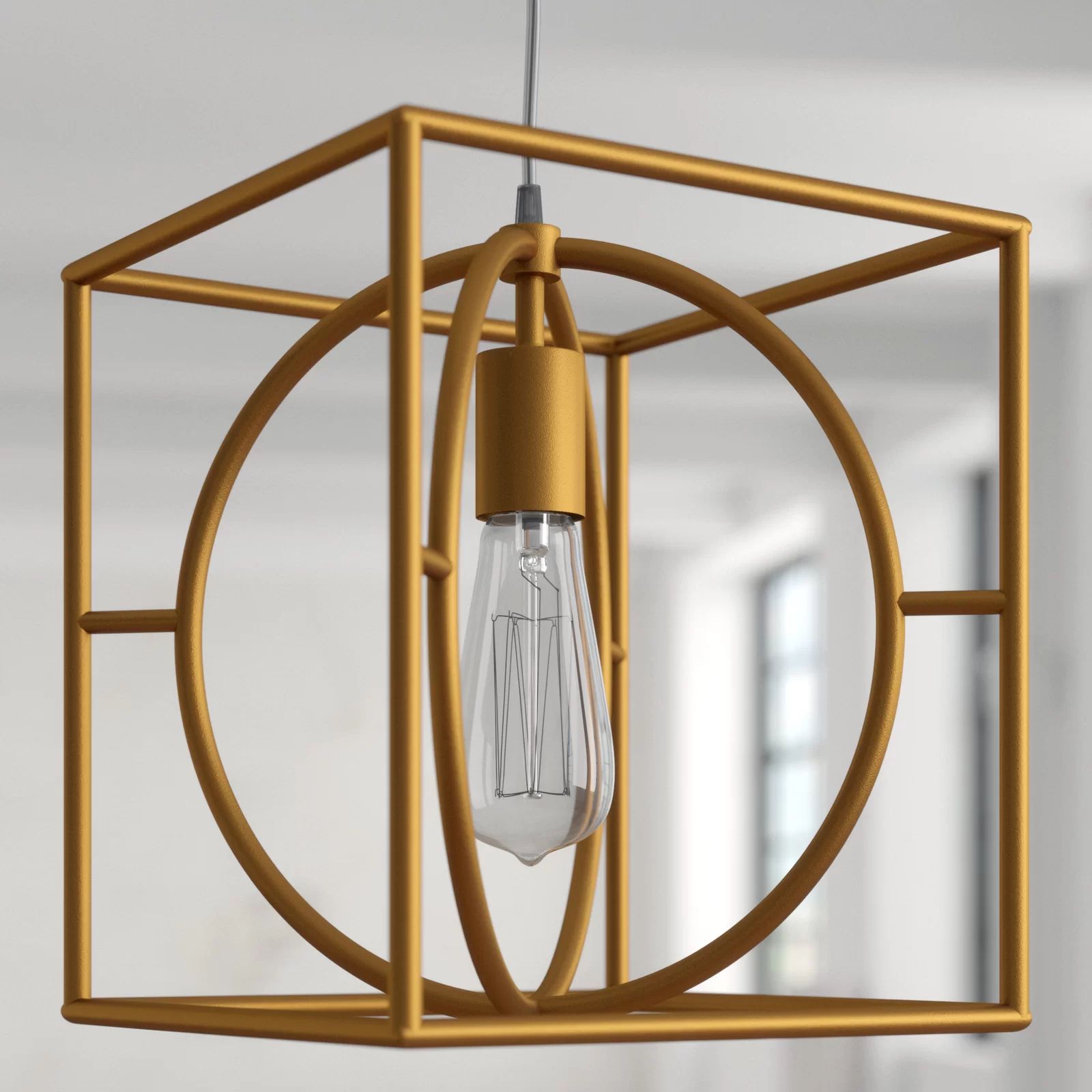 Dannesha 1 - Light Single Square / Rectangle Pendant | Wayfair North America