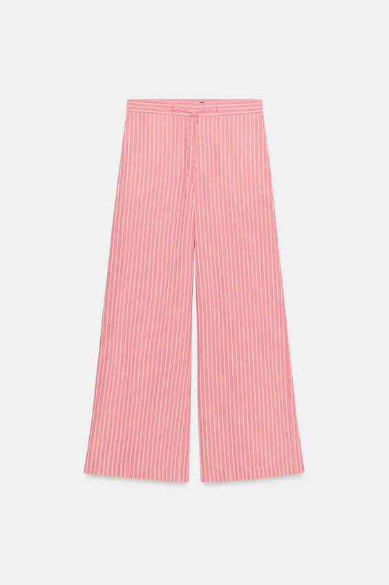 WIDE STRIPED PANTS | Zara US