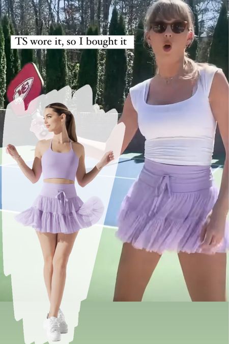 Taylor swift style 
Fortnightchallenge
Athleisure 
Skort 
Tennis outfit
Golf outfit 

#LTKSeasonal #LTKfitness #LTKActive