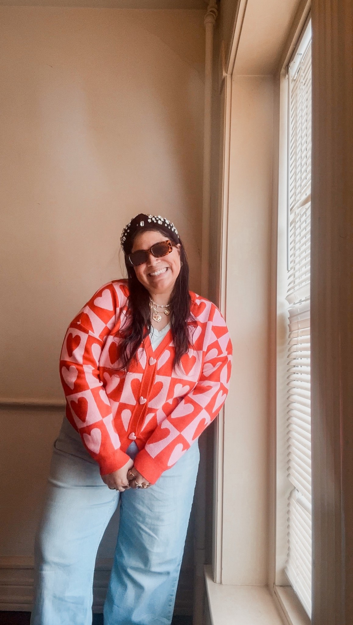 Spring outfits, plus size edition, featuring go-to denim 👏
This look is all about comfy jeans, a standout cardigan, and mood-boosting shoes. Find it linked on LTK.

Valentine’s Day, heart cardigan, pink heart cardigan, harry styles, harry styles together together tour, together together tour fit, pastel pink, pink vibes, target Valentine cardigan, viral tiktok target cardigan

#LTKPlusSize #LTKootd