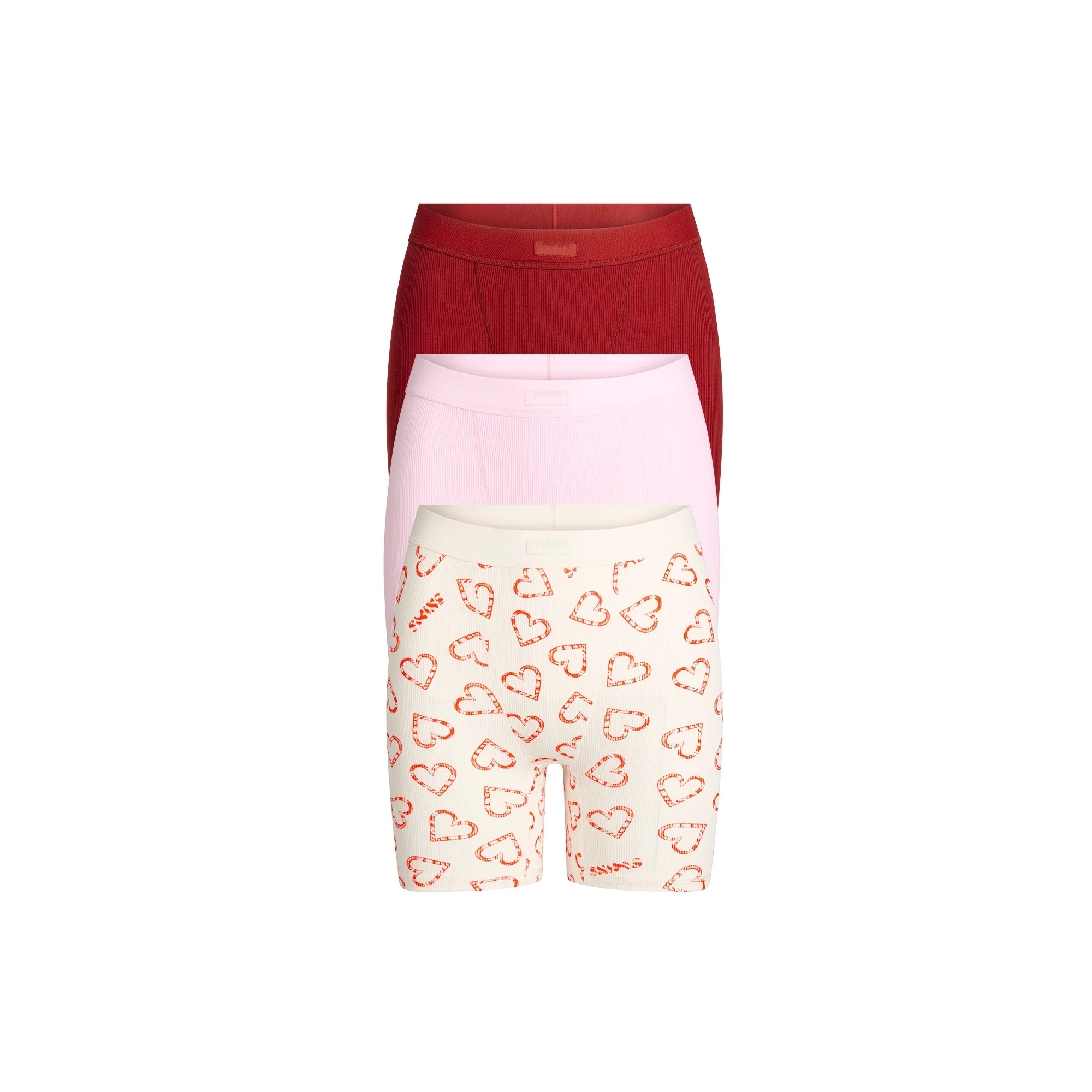 COTTON RIB BOXER 3-PACK | MARBLE CANDY MULTI | SKIMS (US)