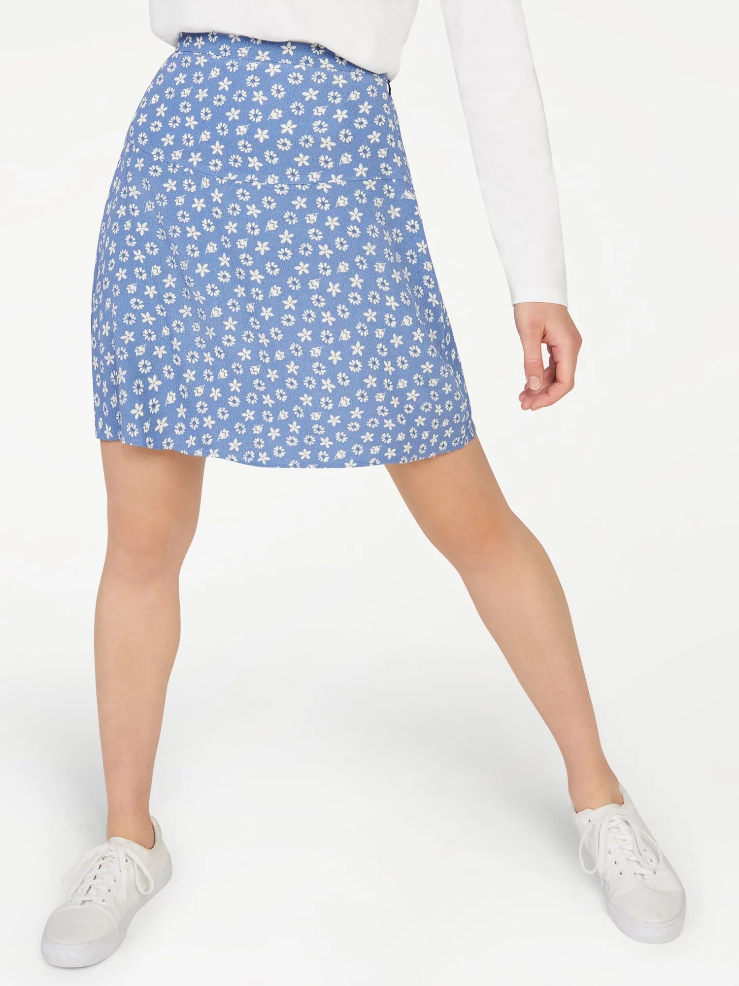 Free Assembly Women's Flutter Mini Skirt - Walmart.com | Walmart (US)