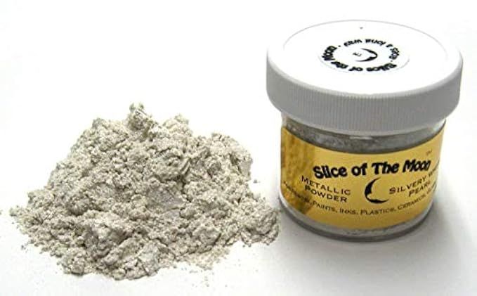 Slice of the Moon: Silvery White Pearl Mica Powder 1oz, Cosmetic Mica, Soap Making, Candle Making,Re | Amazon (US)