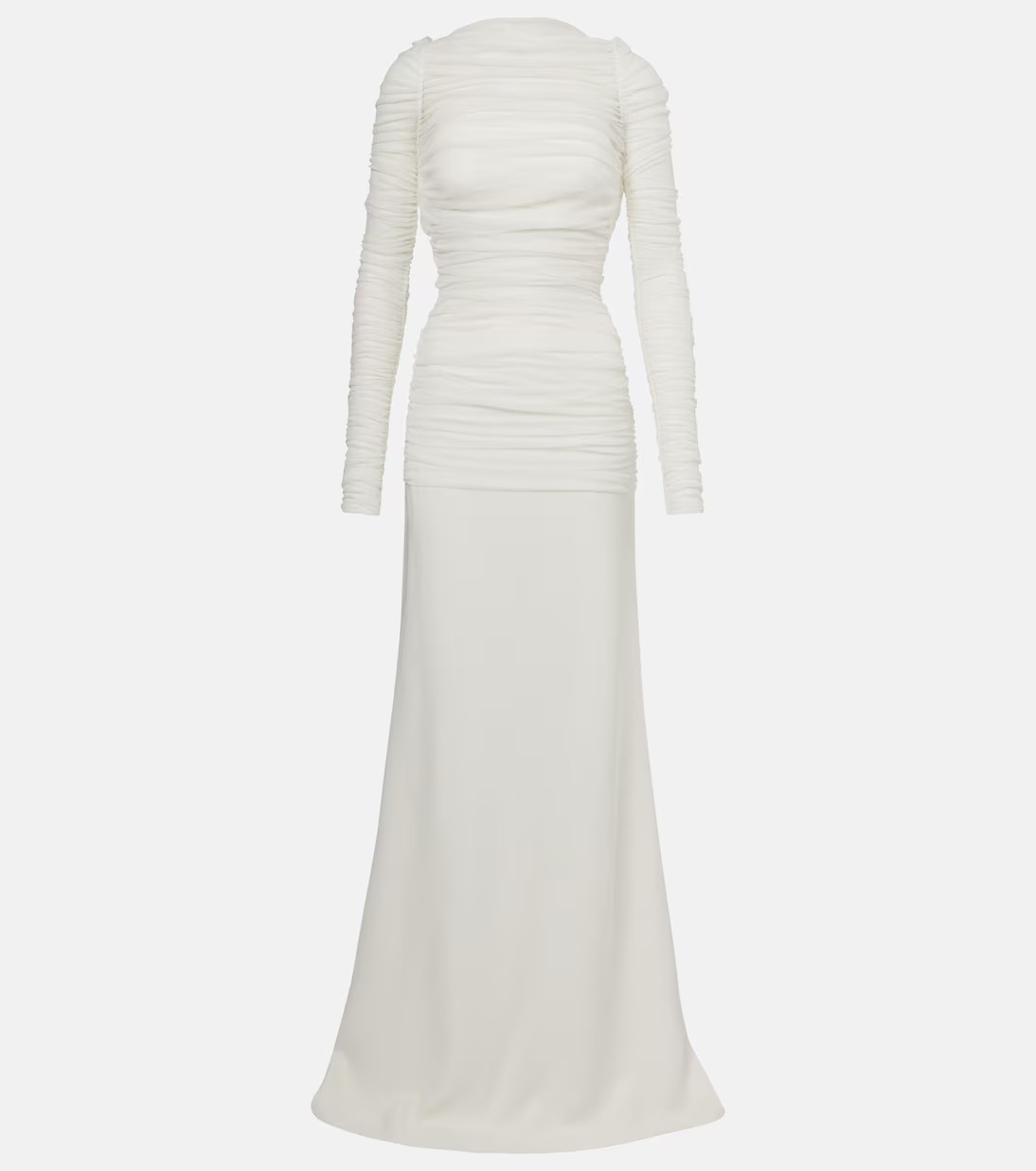 Bridal veiled silk tulle gown | Mytheresa (UK)