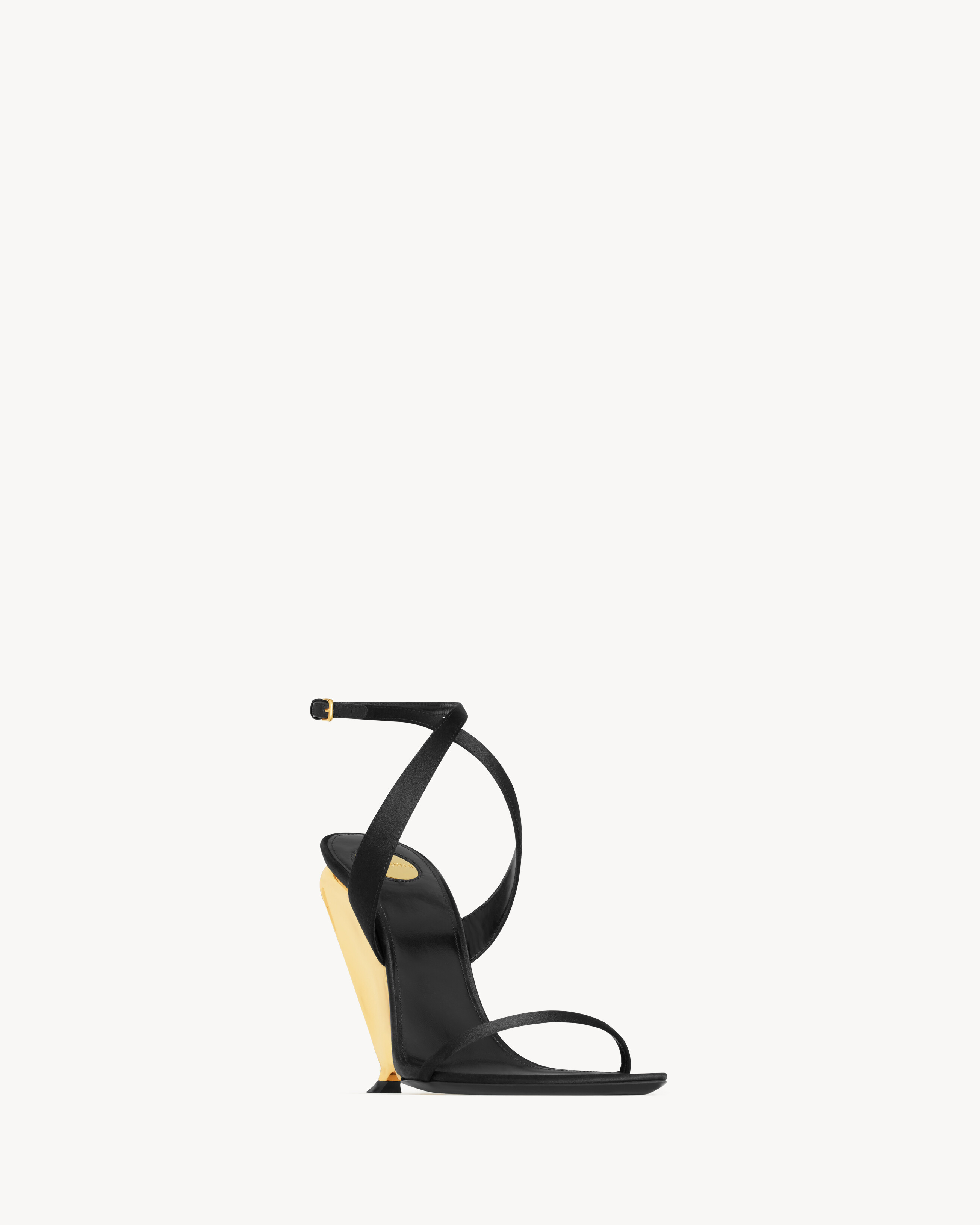 tallulah wedges in satin crepe | Saint Laurent Inc. (Global)