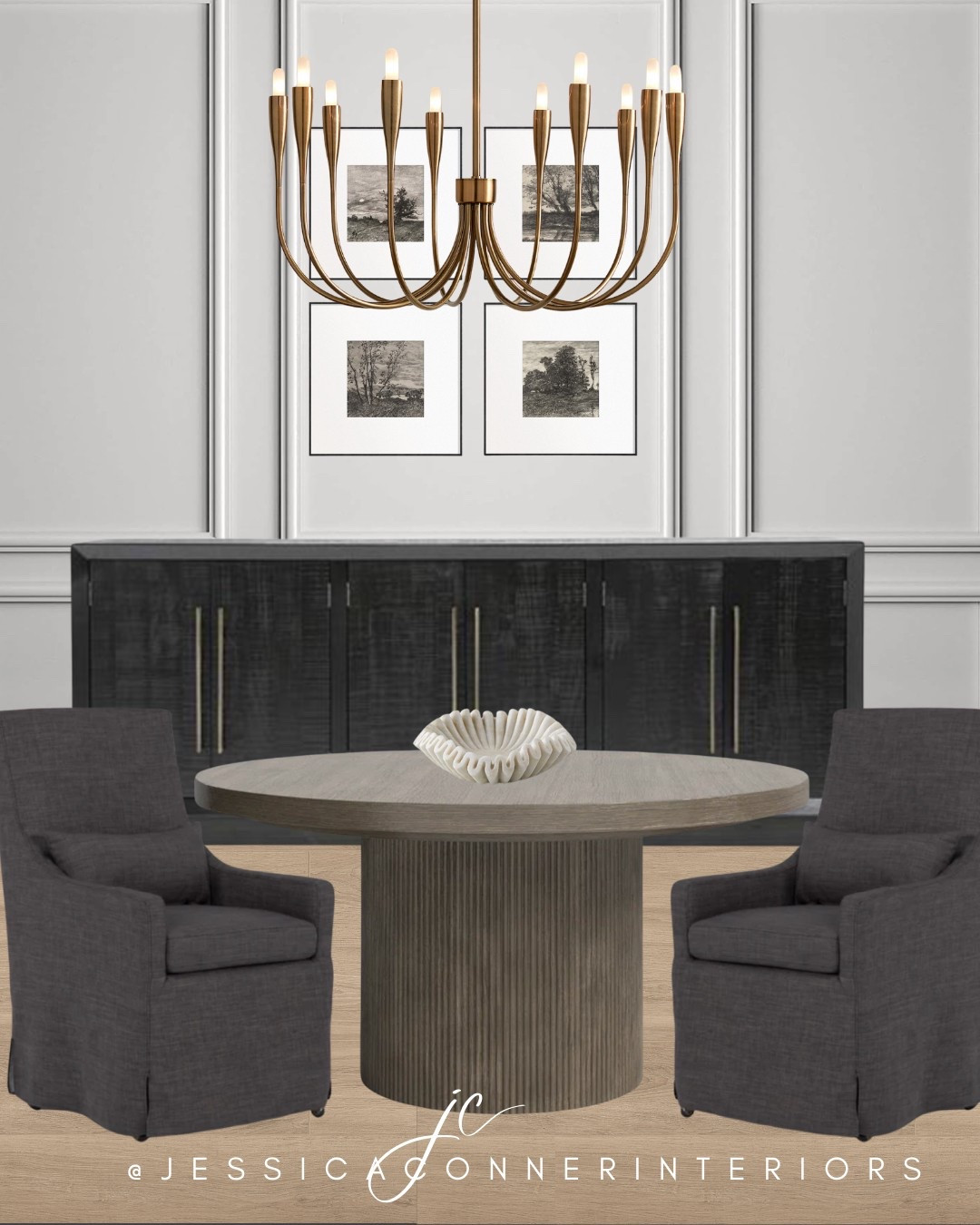 Luxe dining room design ✨ Minus fabrics that are hard to keep clean. The chairs shown are from @livingspaces but I also linked a similar set  

#LTKHome