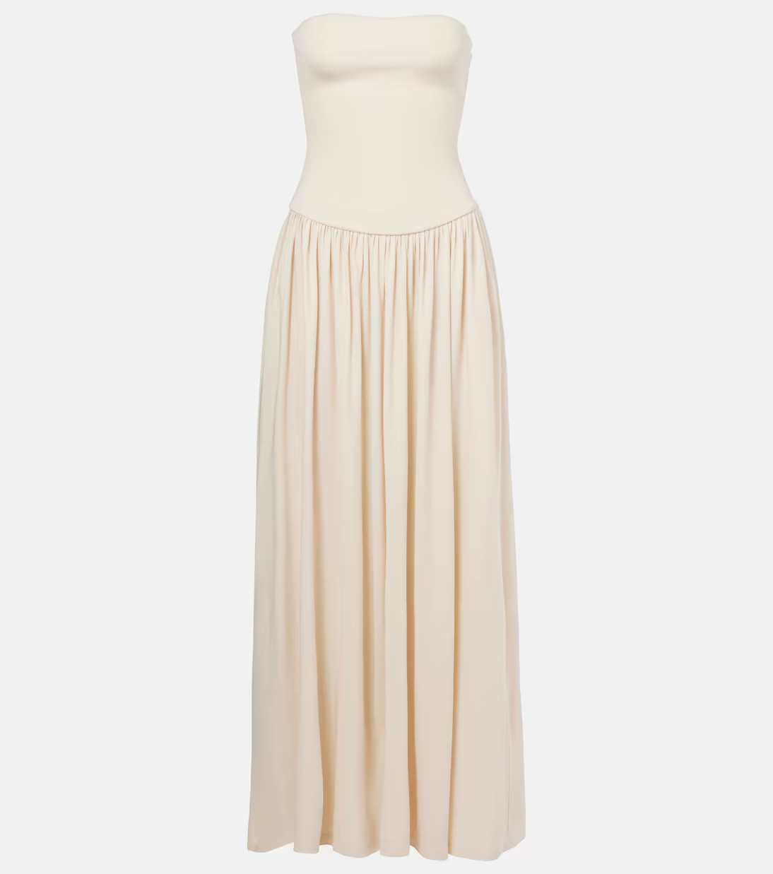 Dia strapless gathered midi dress | Mytheresa (INTL)