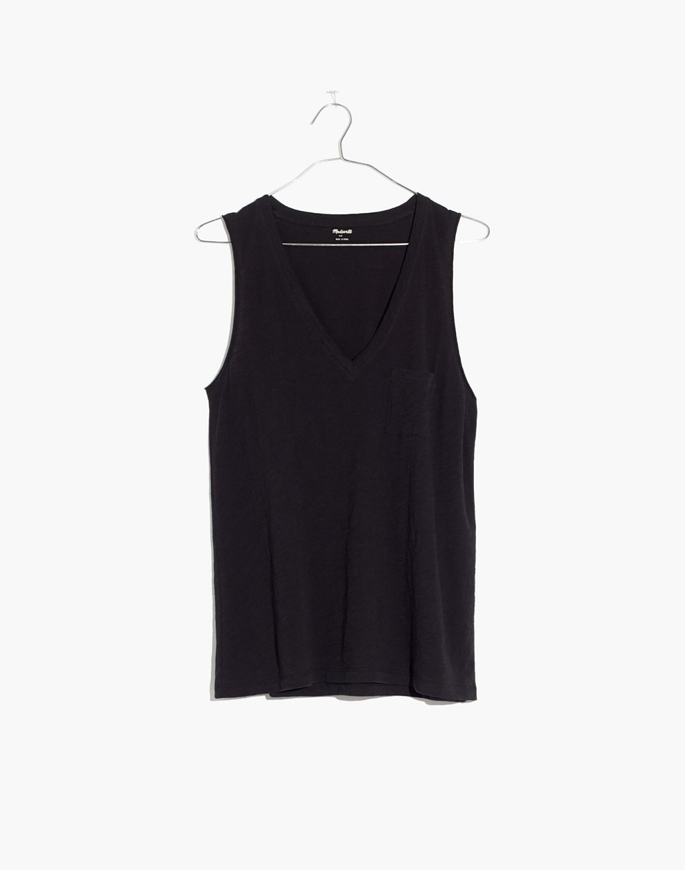 Whisper Cotton V-Neck Pocket Tank | Madewell