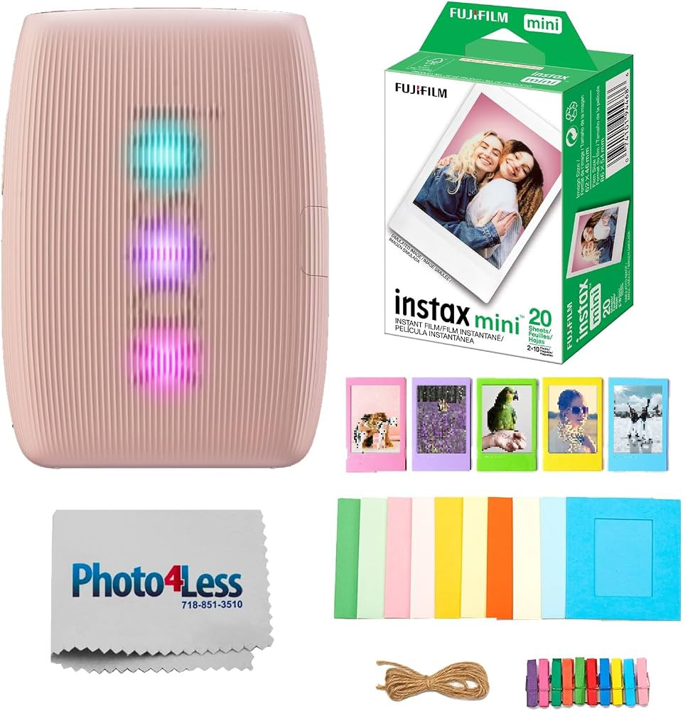FUJIFILM INSTAX Mini Link 3 Smartphone Printer Bundle with Fujifilm Instax Mini Film (20 Sheets),... | Amazon (US)