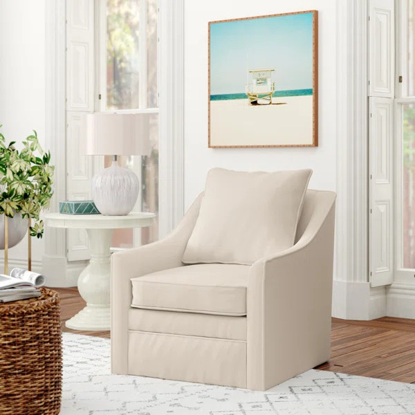 Aaronsburg Upholstered Swivel Armchair | Wayfair North America