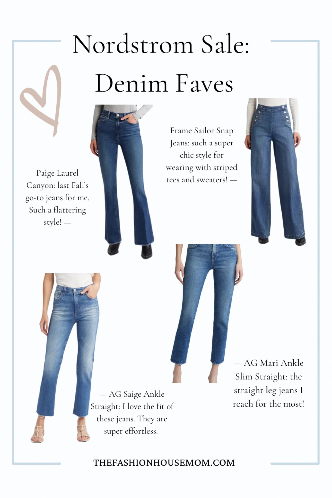 Nordstrom sale denim picks! A great pair of jeans is a fall fashion essential! The Nordstrom sale is a great time to grab some new styles or old favorites. 


#LTKSummerSales #LTKxNSale #LTKSaleAlert