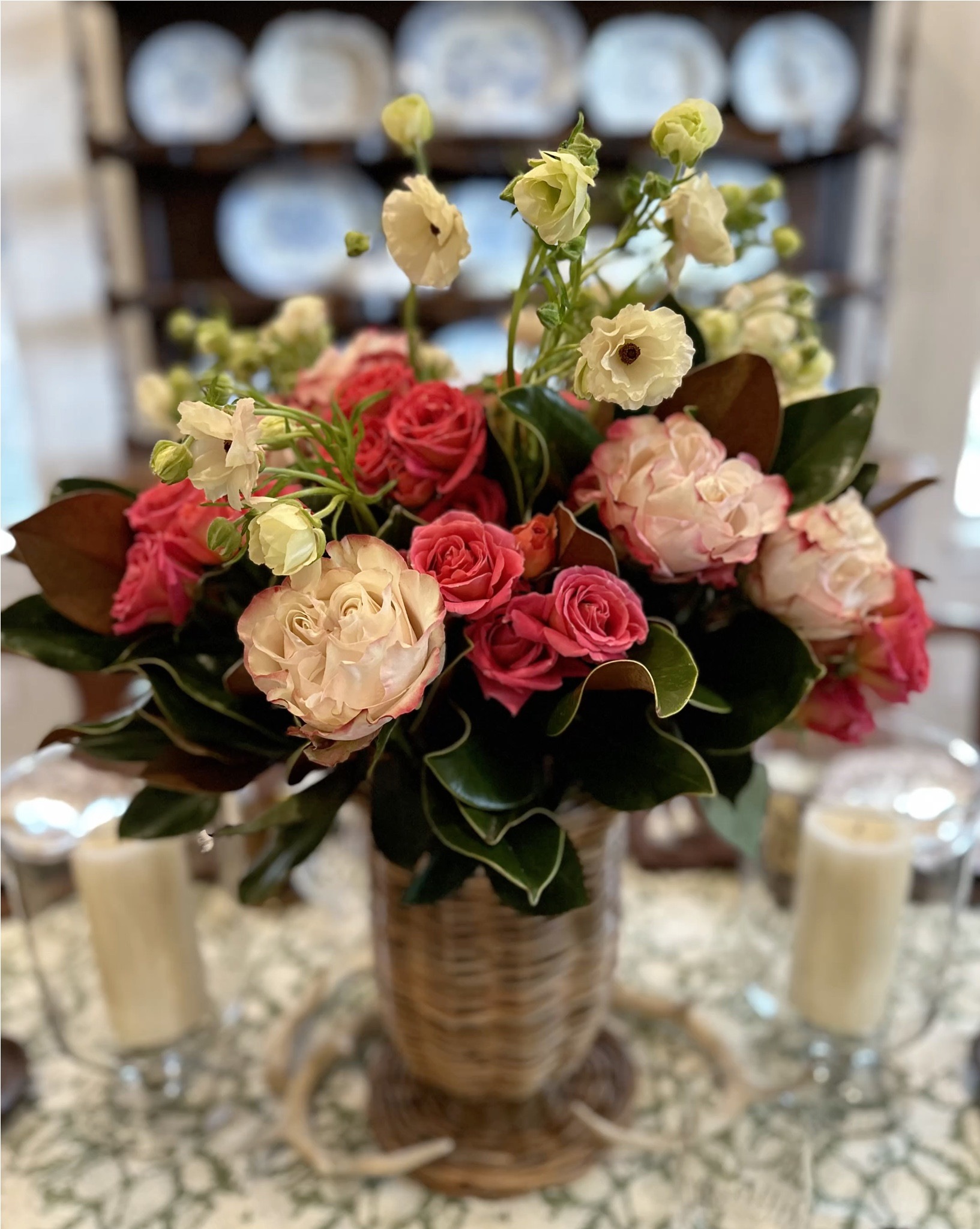 One of my favorite fall tables!!  The Woodland Spode is perfect for fall. The pretty tablecloth is fantastic and comes in lots of different sizes. The chargers are something we use all the time. Love the tortoise glasses, too!!  Happy Fall 🤎🍂

#LTKHoliday #LTKHome #LTKVideo