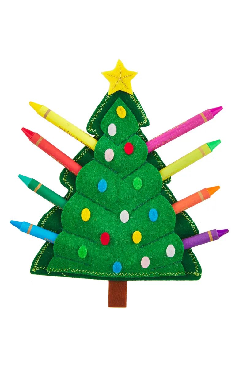 Mud Pie Christmas Tree Crayon Holder & Crayons Set | Nordstrom | Nordstrom