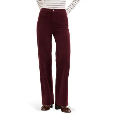 Madewell The Wide Leg Corduroy Pants in Vintage Ivory at Nordstrom, Size 27 | Nordstrom