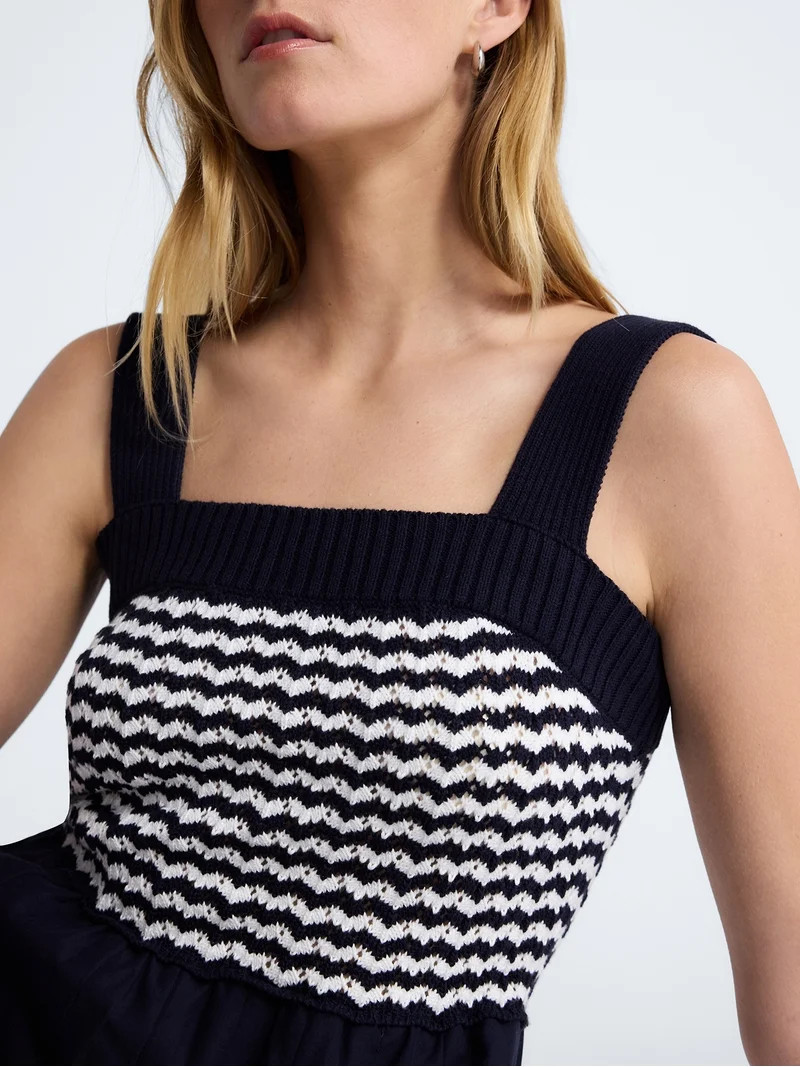 Free Assembly Women's Sleeveless Textured Mixy Dress, Sizes, XS-XXL | Walmart (US)