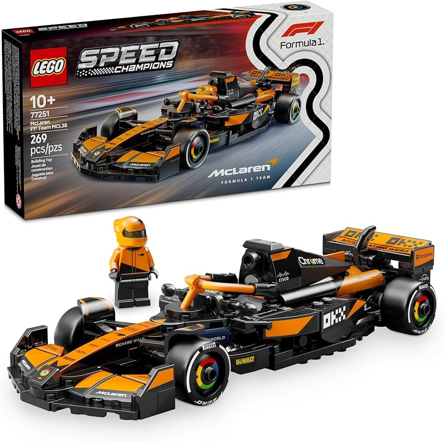 LEGO Speed Champions McLaren F1 Team MCL38 Race Car Toy - Building Set for Kids, Boys & Girls, Ag... | Amazon (US)