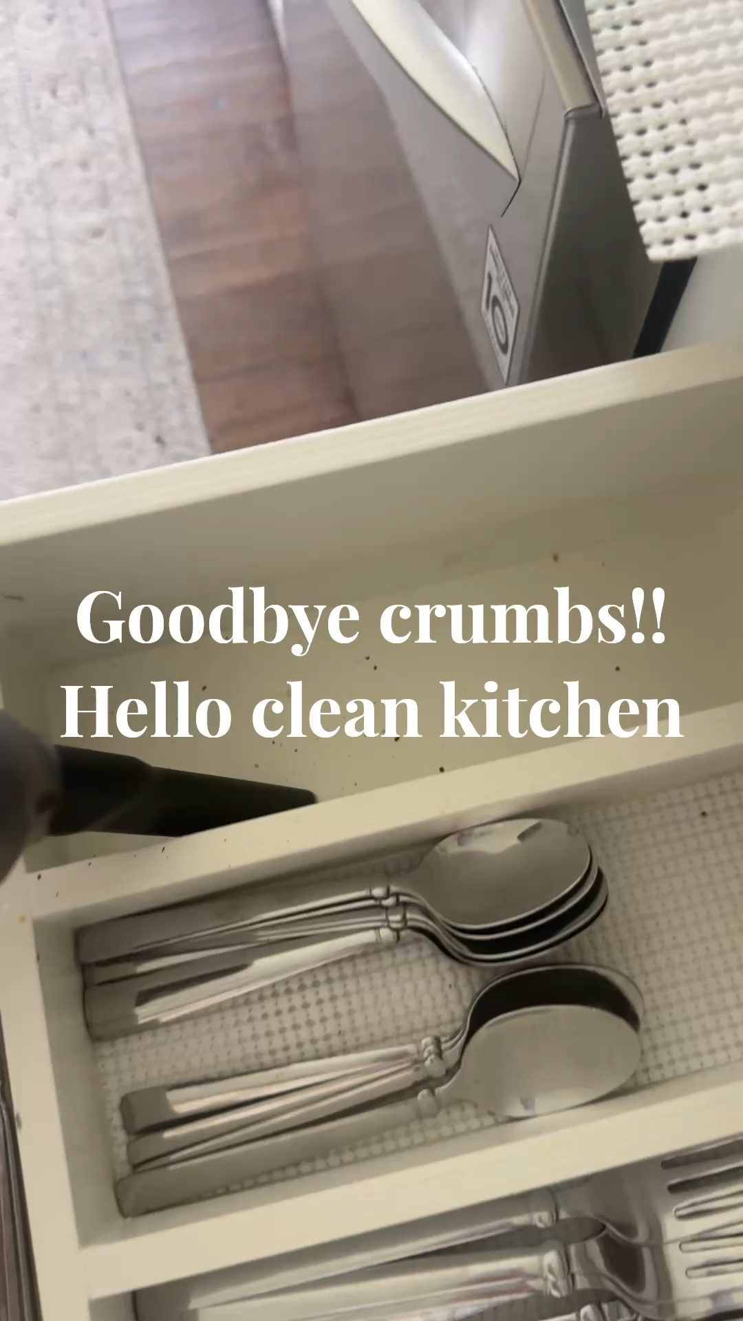 Because no one wants to eat with mystery crumbs 🍴✨ This cordless handheld vacuum gets in all the nooks and crannies - fast, easy, and oddly satisfying. She mostly lives inside my car to clean out console and seat crumbs, but I bring her inside every once in a while to work her kitchen magic! 
. #householditems #cleaninghacks #tidy #cleaning #kitchen #homeimprovement #vacuuming #lifehack #momhack 

#LTKFindsUnder50 #LTKFamily #LTKHome