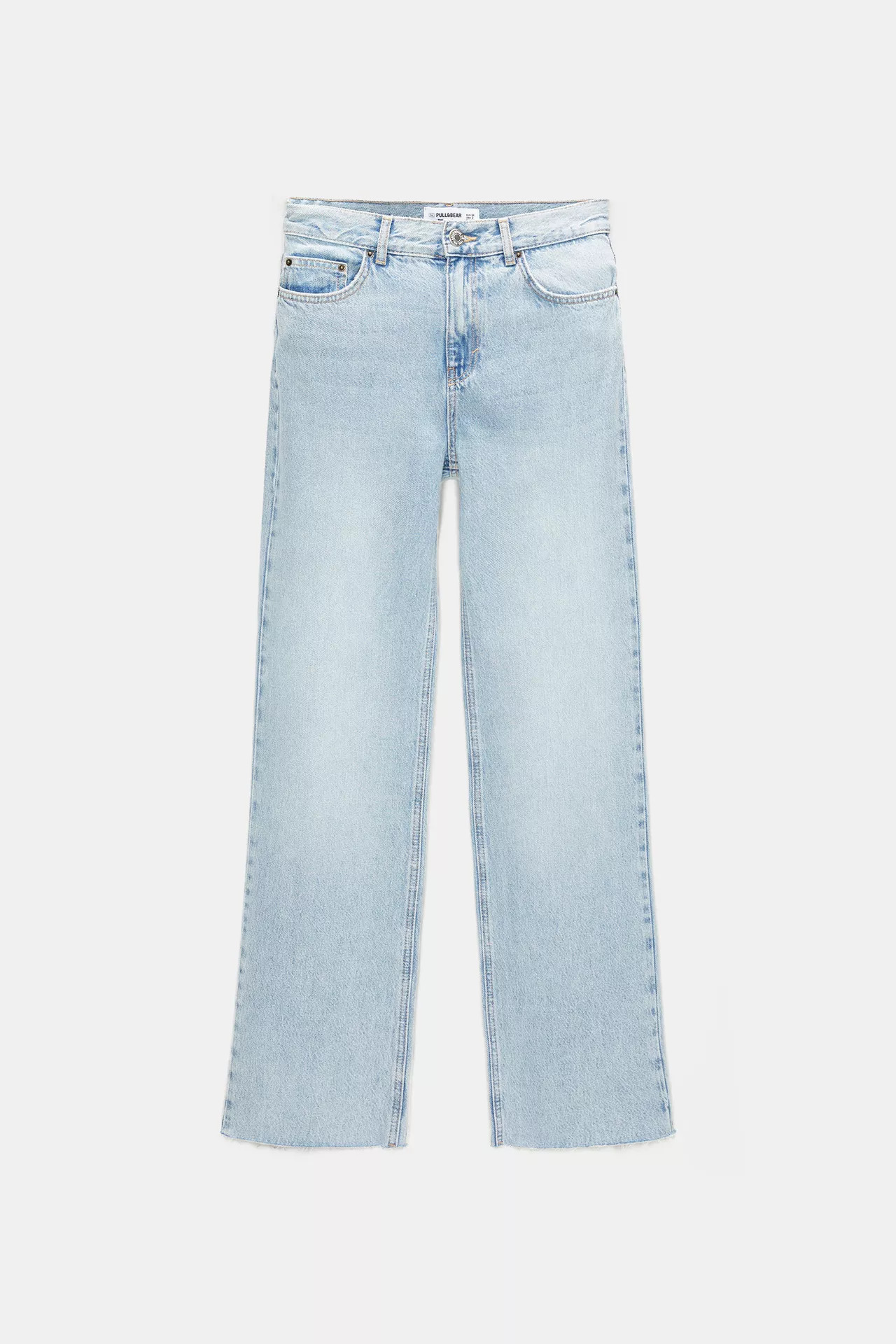 Straight-leg high-waist jeans | PULL and BEAR UK