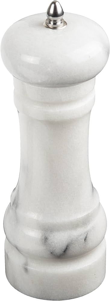 Creative Home Natural Marble Stone Pepper Spice Grinder, 2-3/8" Diam. x 6" H, Off-White (patterns... | Amazon (US)