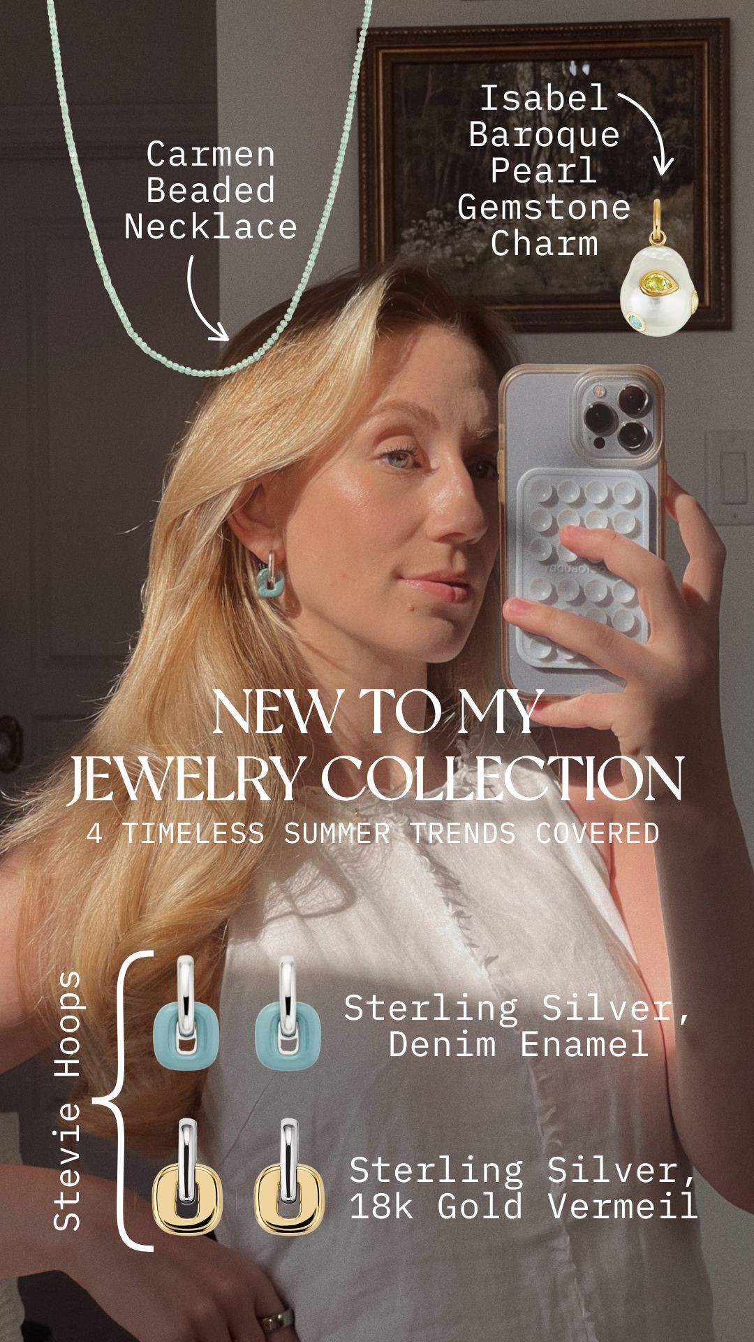 4 Timeless summer jewellery trends to elevate your summer wardrobe all found at Mejuri. These are some of my top grabbed for this summer and the new styles of the Stevie Hoops are incredible! I love a pop of colour but still make it feel classic and timeless.  

 #LTKSeasonal #LTKStyleTip