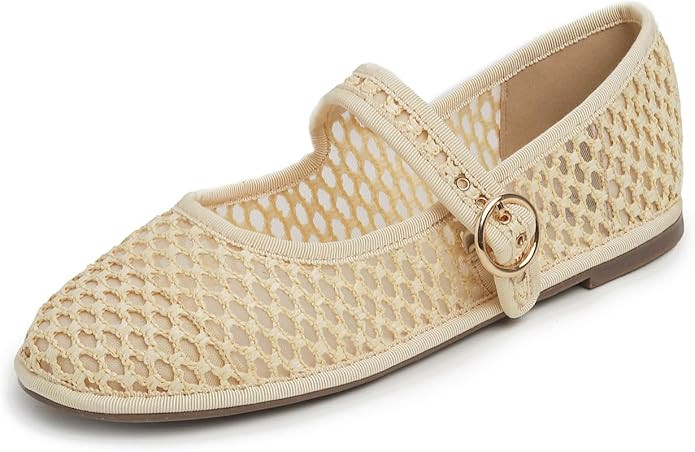 Feversole Women's Soft Breathable Mary Jane Memory Foam Cushioned Comfort Round Toe Metal Buckle ... | Amazon (UK)