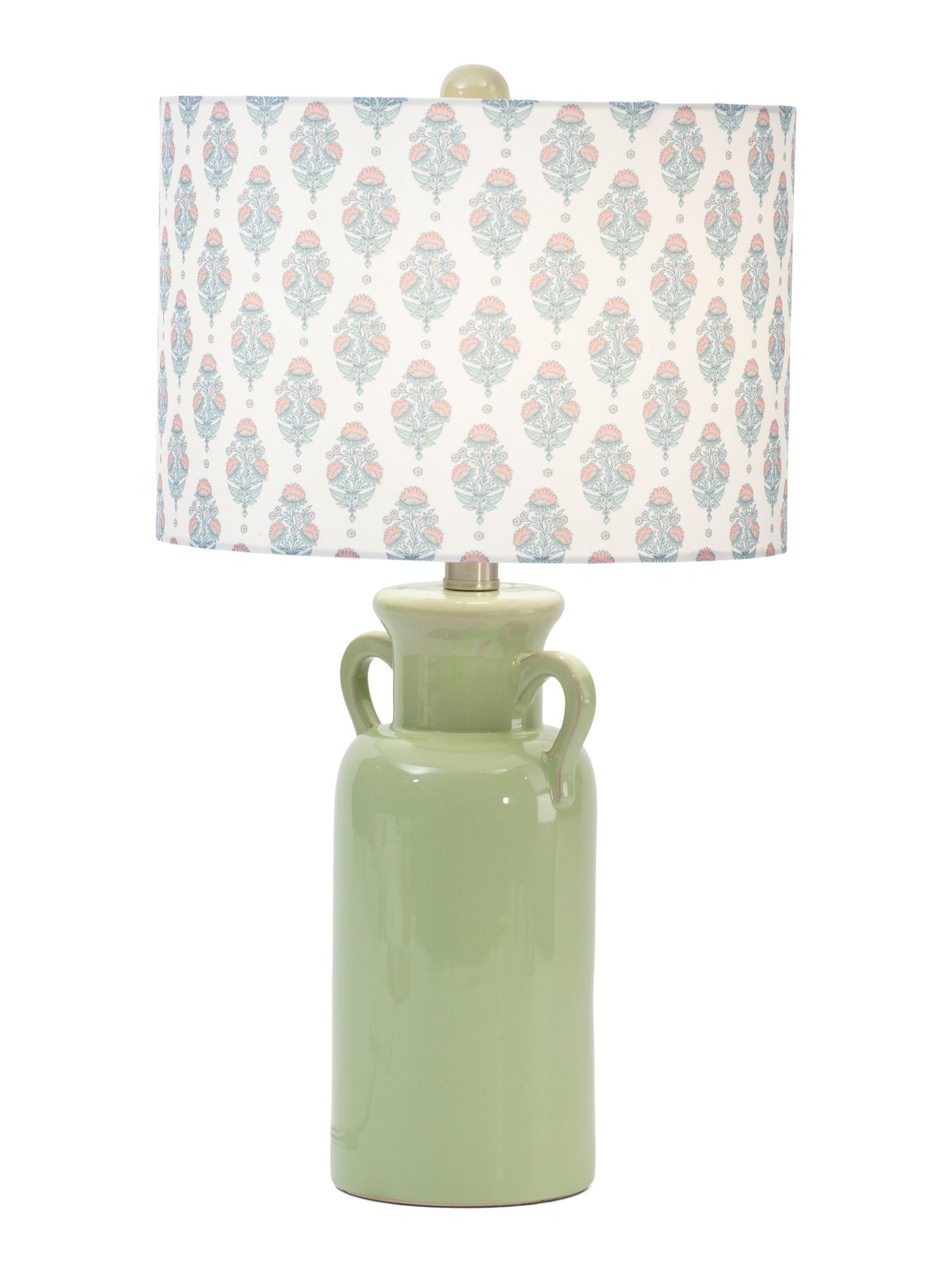 20.5in Ceramic Table Lamp With Printed Shade | Bedroom | Marshalls | Marshalls