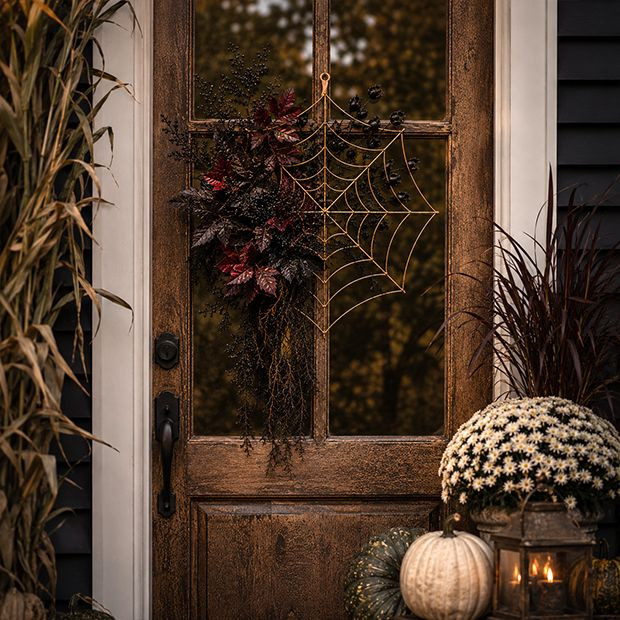 Gilded Cobweb Wreath | Antique Farm House
