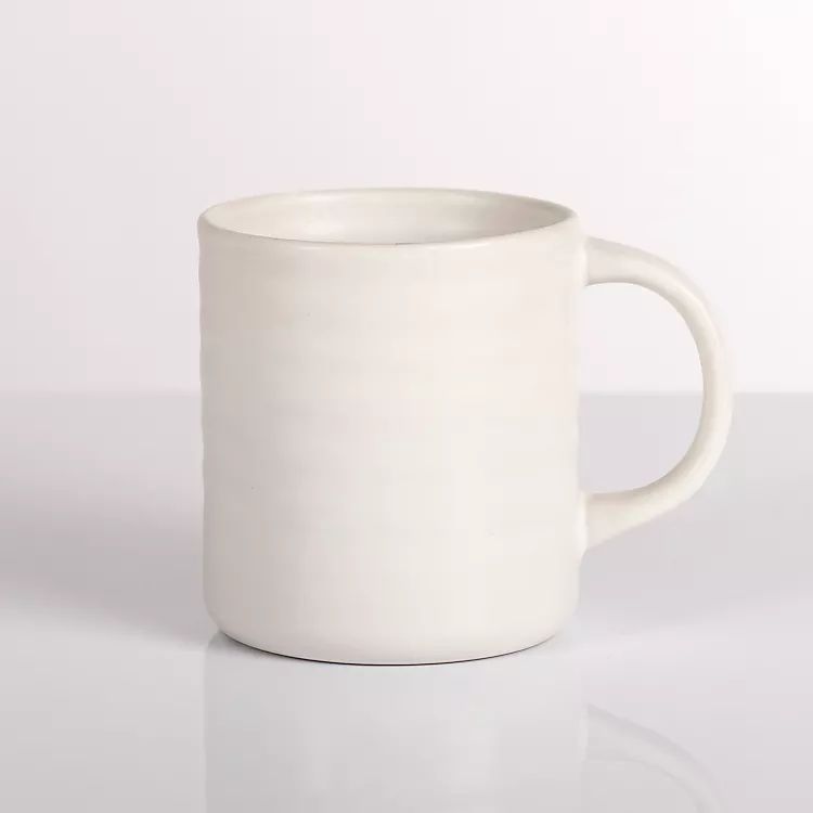 White Ribbed Mug | Kirkland's Home