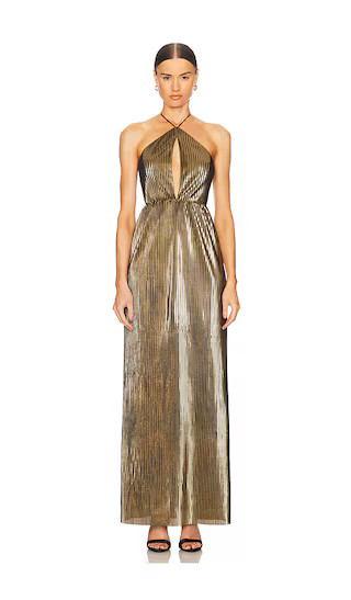 Notte Gown in Gold | Revolve Clothing (Global)
