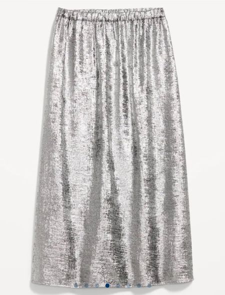 A-Line Midi Skirt for Women in silvery silver. From holidays parties to casual sweater and sneaker days this skirt is perfect for this season. And such a great price   

#LTKHoliday #LTKGiftGuide #LTKparties