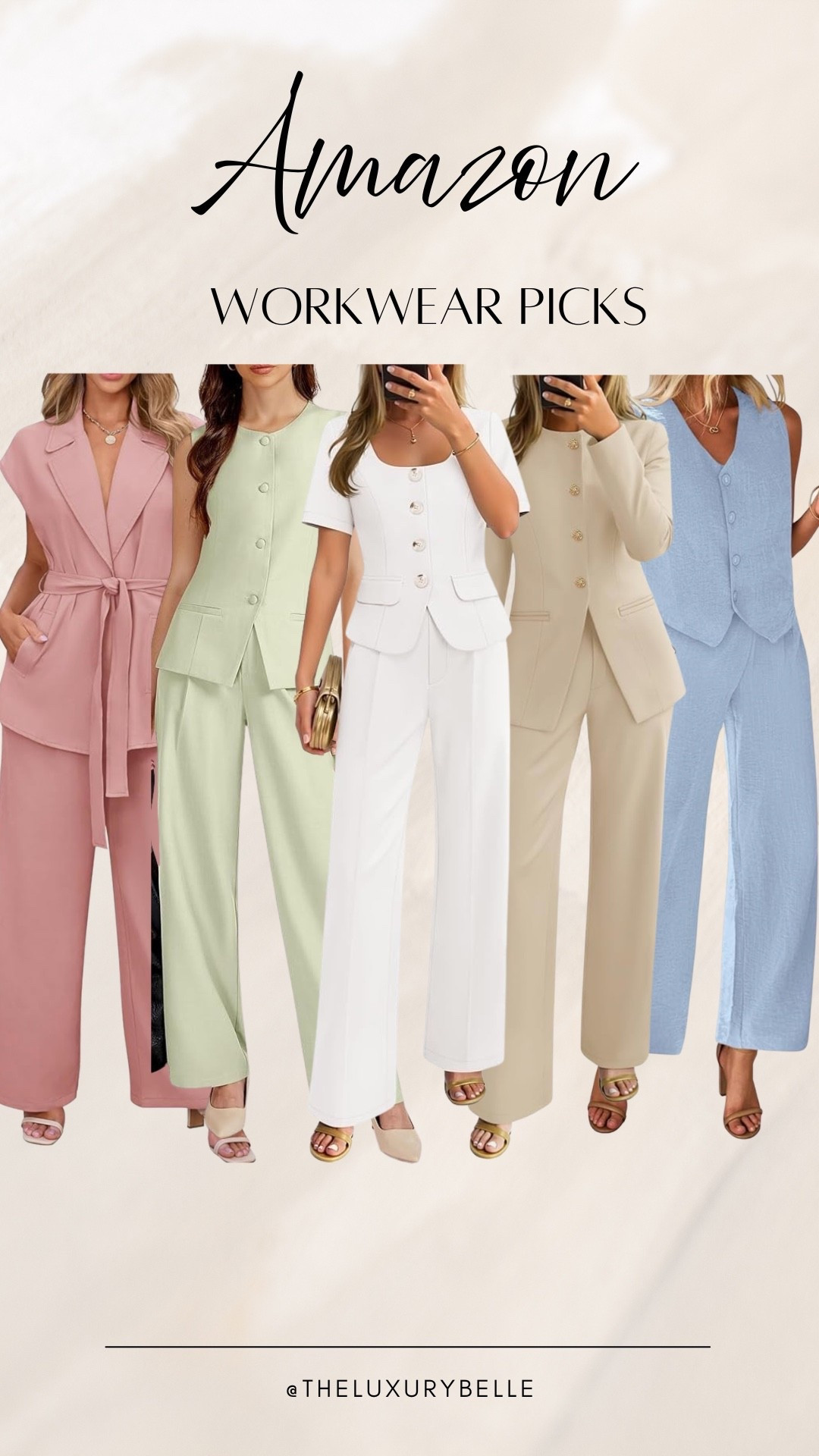 Amazon workwear picks—spring time colors! 

#LTKWorkwear #LTKgrwm #LTKootd