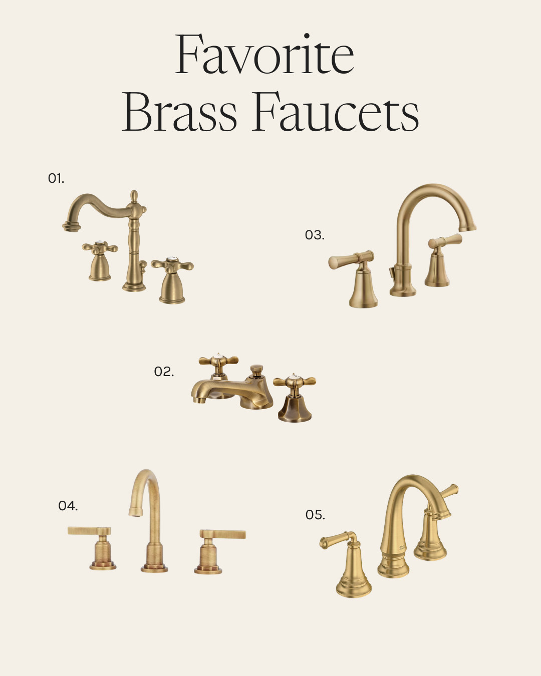 Five brass faucets we love! Timeless, well-made pieces we return to often 😍

 

 #LTKHome