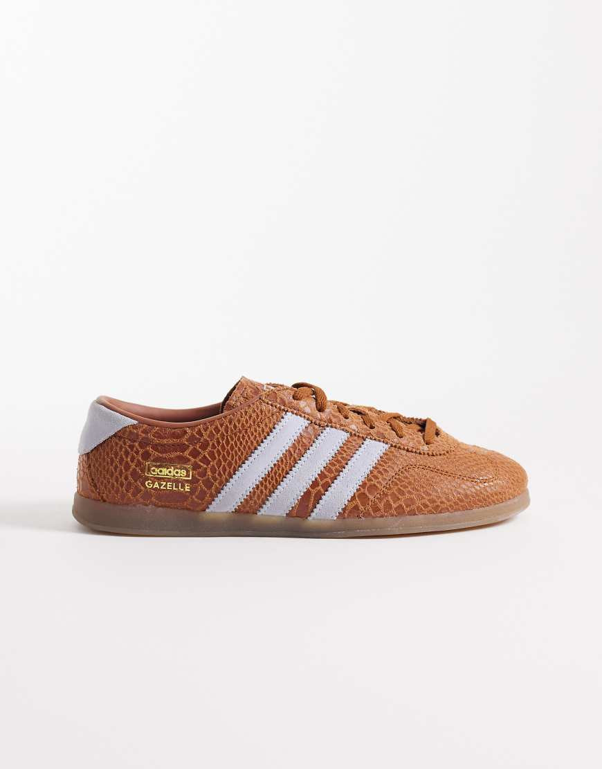 adidas Originals Gazelle Lo Pro in light brown and blue | ASOS (Global)