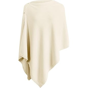 PULI Women's Versatile Knitted Shawls Scarf Poncho Sweater with Buttons Lightweight Spring Summer... | Amazon (US)