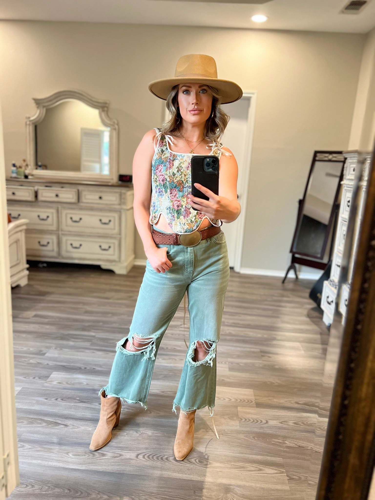 Western boho, western style, corset top, wide legged jeans, wide brim hat, Concho belt, concert outfit, concert style, western style inspo, western boho fashion 

#LTKitbag #LTKFind #LTKstyletip