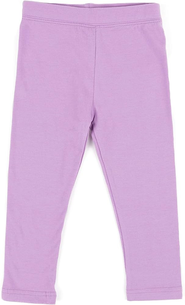 Leveret Girls Legging Cotton Ankle Length Kids & Toddler Pants (Toddler-14 Years) Variety of Colo... | Amazon (US)