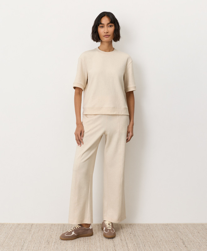 Organic Airplane Pintuck Wide Leg Pant | Pact Apparel