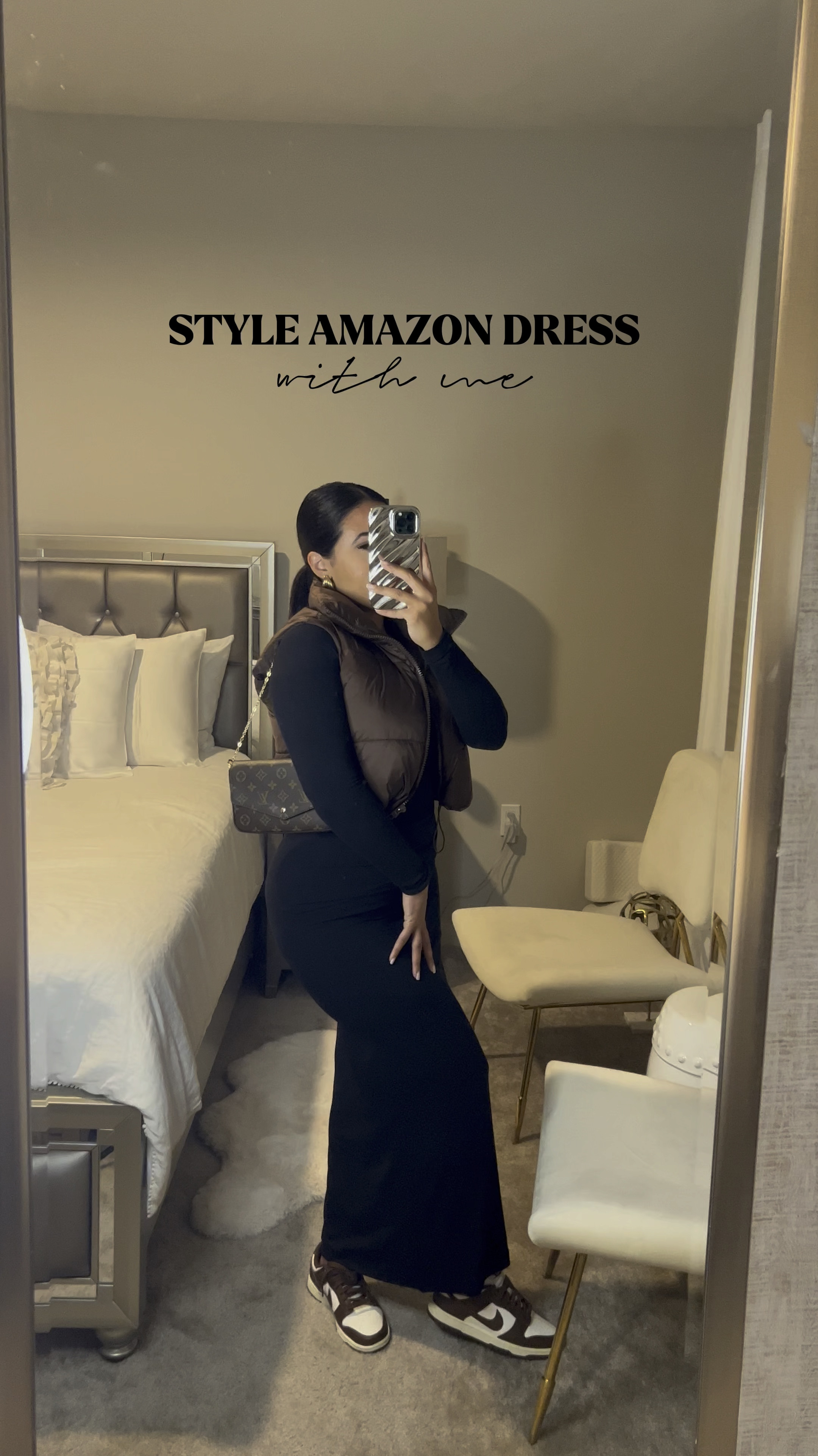 Style Amazon sale dress for a casual day & dinner date 🤎

Wearing a size Medium! True to size. So much stretch. Vest is medium also!

Maxi dress 
Stretchy dress 
Casual dress 
Long sleeve dress
Amazon dress
Fall dress 
Winter dress 
Neutral dress 
Holiday dress 
Denim booties 
Brown puffer vest 
Denim bag 
Nike dunks
Mocha dunks
Fall sneakers 

#LTKxPrime #LTKstyletip