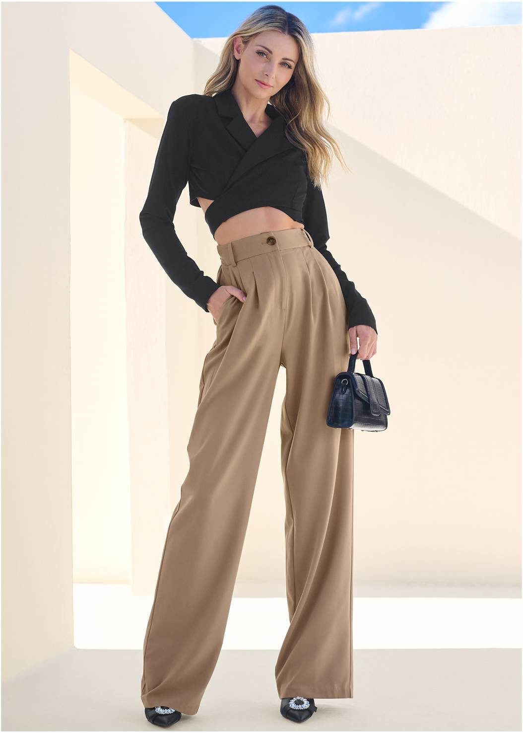 Cropped Ponte Blazer | VENUS