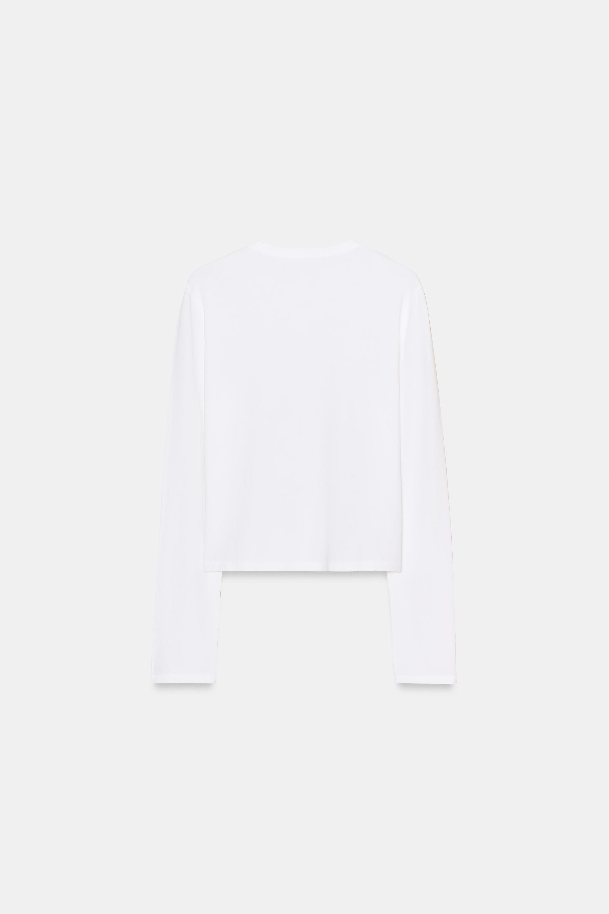 100% COTTON BUTTON T-SHIRT | Zara US