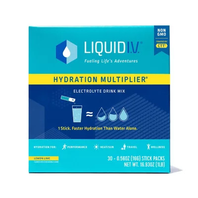 Liquid I.V. Hydration Multiplier Electrolyte Drink Mix, Lemon Lime (30 ct.) | Sam's Club
