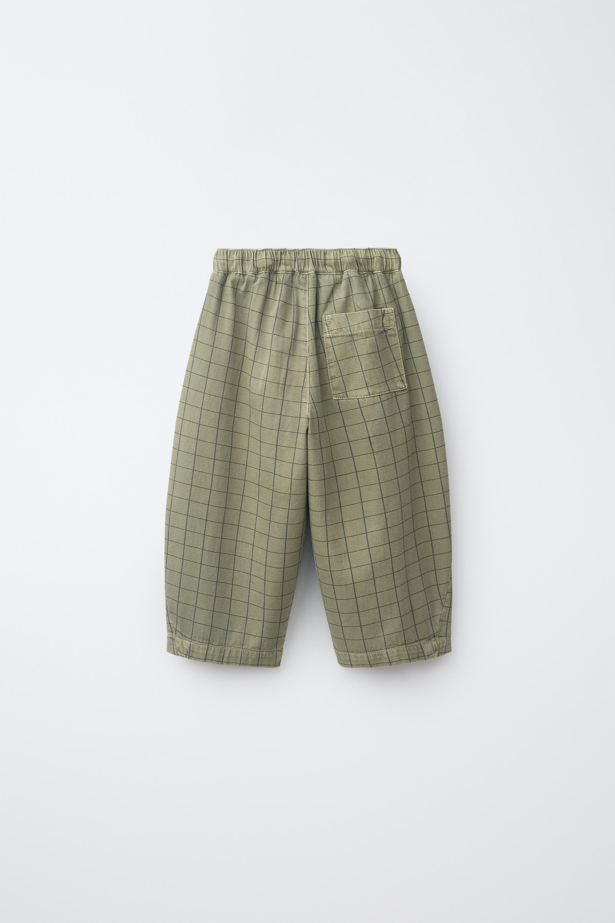 PLAID COMFY BAGGY PANTS | Zara US