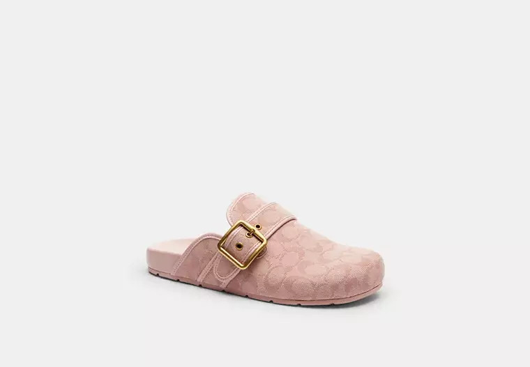 Archival Buckle Clog In Signature Jacquard Canvas | Coach (US)